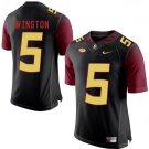 MEN'S FLORIDA STATE SEMINOLES #5 JAMEIS WINSTON BLACK JERSEY