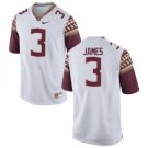 MEN'S FLORIDA STATE SEMINOLES #3 DERWIN JAMES WHITE JERSEY