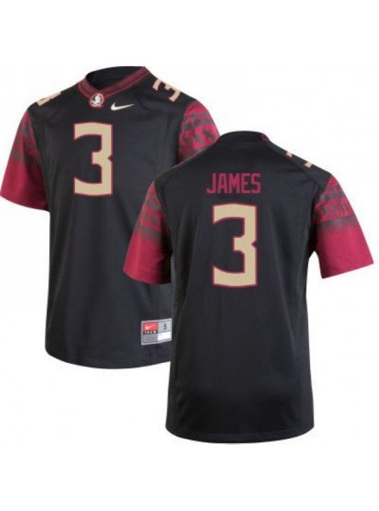 MEN'S FLORIDA STATE SEMINOLES #3 DERWIN JAMES BLACK JERSEY
