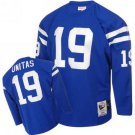 MEN'S Indianapolis Colts #19 Johnny Unitas Blue Throwback Jersey