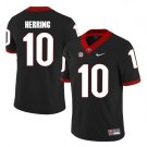 MEN'S GEORGIA BULLDOGS #10 MALIK HERRING BLACK JERSEY