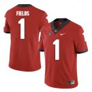 MEN'S GEORGIA BULLDOGS #1 JUSTIN FIELDS RED JERSEY