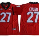 Men's Georgia Bulldogs #27 Nick Chubb Red Limited Stitched Jersey