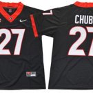 Men's Georgia Bulldogs #27 Nick Chubb Black Limited Stitched Jersey