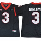 Men's Georgia Bulldogs #3 Todd Gurley II Black Limited Jersey