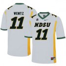 Men's NORTH DAKOTA STATE BISON #11 CARSON WENTZ WHITE JERSEY