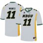Men's NORTH DAKOTA STATE BISON #11 CARSON WENTZ WHITE JERSEY