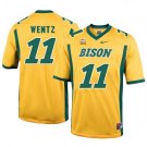 MEN'S NORTH DAKOTA STATE BISON #11 CARSON WENTZ GOLD JERSEY