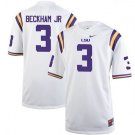 MEN'S LSU TIGERS #3 ODELL BECKHAM JR WHITE JERSEY