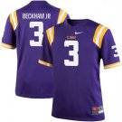 MEN'S LSU TIGERS #3 ODELL BECKHAM JR PURPLE JERSEY
