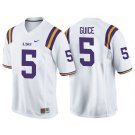 MEN'S LSU TIGERS #5 DERRIUS GUICE WHITE JERSEY