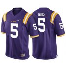 MEN'S LSU TIGERS #5 DERRIUS GUICE PURPLE JERSEY