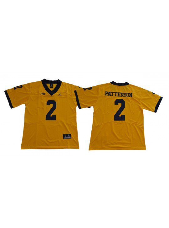MEN'S MICHIGAN WOLVERINES #2 SHEA PATTERSON MAIZE JERSEY
