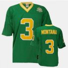 MEN'S NOTRE DAME FIGHTING IRISH #3 JOE MONTANA THROWBACK GREEN JERSEY