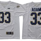 Men's Notre Dame Fighting Irish #33 Josh Adams White Jersey