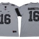 Men's Buckeyes #16 J. T. Barrett IV Light Gray Alternate Legend Limited Jersey