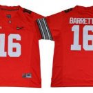 Men's Ohio State Buckeyes #16 J. T. Barrett IV Red Diamond Quest Jersey