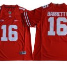 Men's Ohio State Buckeyes #16 J. T. Barrett IV Red Jersey