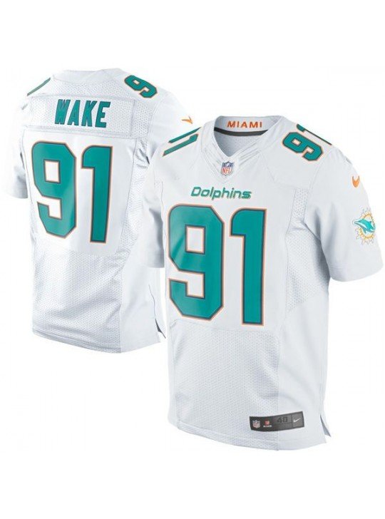 MEN'S Miami Dolphins #91 Cameron Wake White Jersey