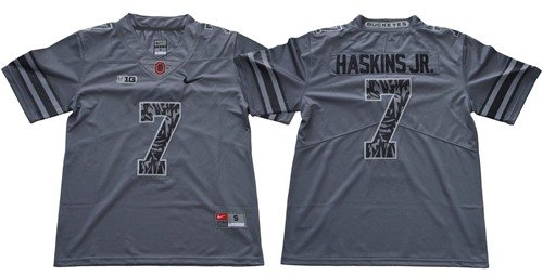 Men's Buckeyes #7 Dwayne Haskins Jr Gray New Alternate Legend Limited Jersey