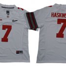 Men's Buckeyes #7 Dwayne Haskins Jr White Diamond Quest Jersey