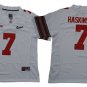 Men's Buckeyes #7 Dwayne Haskins Jr White Diamond Quest Jersey