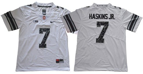 Men's Buckeyes #7 Dwayne Haskins Jr White New Alternate Legend Jersey