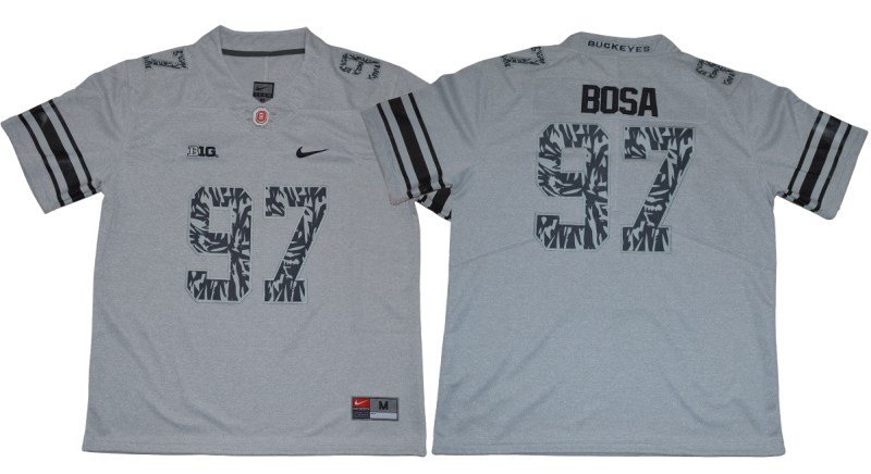 Men's Buckeyes #97 Joey Bosa Gray Alternate Legend Limited Jersey