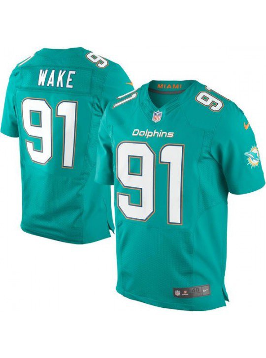 MEN'S Miami Dolphins #91 Cameron Wake Green Jersey