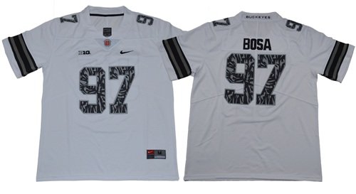 Men's Buckeyes #97 Joey Bosa Light Gray Alternate Legend Limited Jersey
