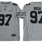 Men's Buckeyes #97 Joey Bosa Gridion Grey II Stitched NCAA Jersey