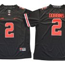 Men's Nike Buckeyes #2 J.K. Dobbins Blackout Limited Stitched NCAA Jersey