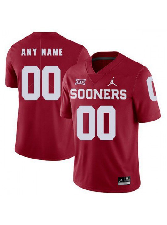 Men's 2018 NEW OKLAHOMA SOONERS CUSTOMIZED WHITE JERSEY