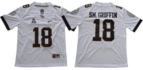 Men's UCF Knights #18 Shaquem Griffin Limited Stitched White Jersey