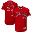 MEN'S LOS ANGELES ANGELS #27 MIKE TROUT SCARLET FLEXBASE JERSEY