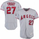 MEN'S LOS ANGELES ANGELS #27 MIKE TROUT GRAY FLEXBASE JERSEY