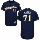 MEN'S MILWAUKEE BREWERS #71 JOSH HADER ROAD NAVY FLEXBASE JERSEY