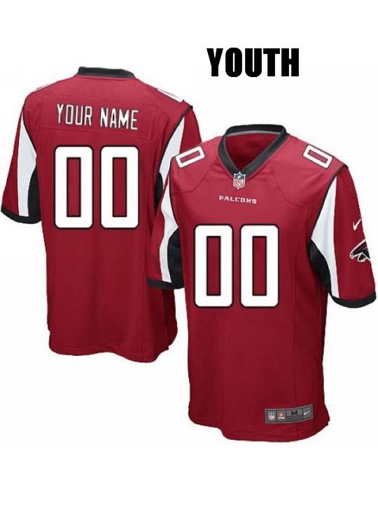 Youth Atlanta Falcons Customized Red Jersey