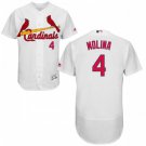 Men's ST. LOUIS CARDINALS #4 YADIER MOLINA HOME WHITE FLEXBASE JERSEY