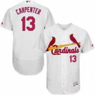 MEN'S ST. LOUIS CARDINALS #13 MATT CARPENTER HOME WHITE FLEXBASE JERSEY