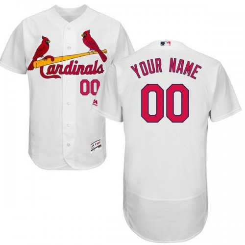MEN'S ST. LOUIS CARDINALS CUSTOMIZED HOME WHITE FLEXBASE JERSEY
