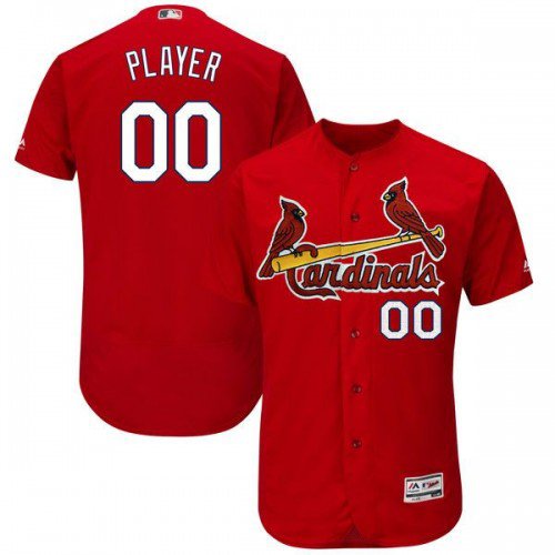 MEN'S ST. LOUIS CARDINALS CUSTOMIZED SCARLET FLEXBASE JERSEY