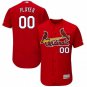 MEN'S ST. LOUIS CARDINALS CUSTOMIZED SCARLET FLEXBASE JERSEY