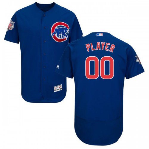 MEN'S CHICAGO CUBS CUSTOMIZED ROYAL FLEXBASE JERSEY