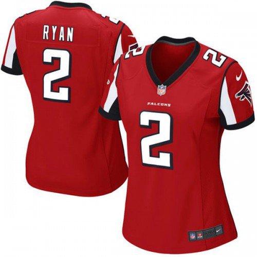 Women's Atlanta Falcons #2 Matt Ryan Red Jersey