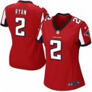 Women's Atlanta Falcons #2 Matt Ryan Red Jersey