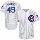 MEN'S CHICAGO CUBS #49 JAKE ARRIETA HOME WHITE FLEXBASE JERSEY