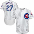 MEN'S CHICAGO CUBS #27 ADDISON RUSSELL HOME WHITE FLEXBASE JERSEY