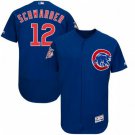 MEN'S CHICAGO CUBS #12 KYLE SCHWARBER ROYAL FLEXBASE JERSEY