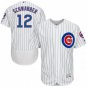 MEN'S CHICAGO CUBS #12 KYLE SCHWARBER HOME WHITE FLEXBASE JERSEY
